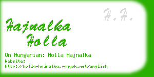 hajnalka holla business card